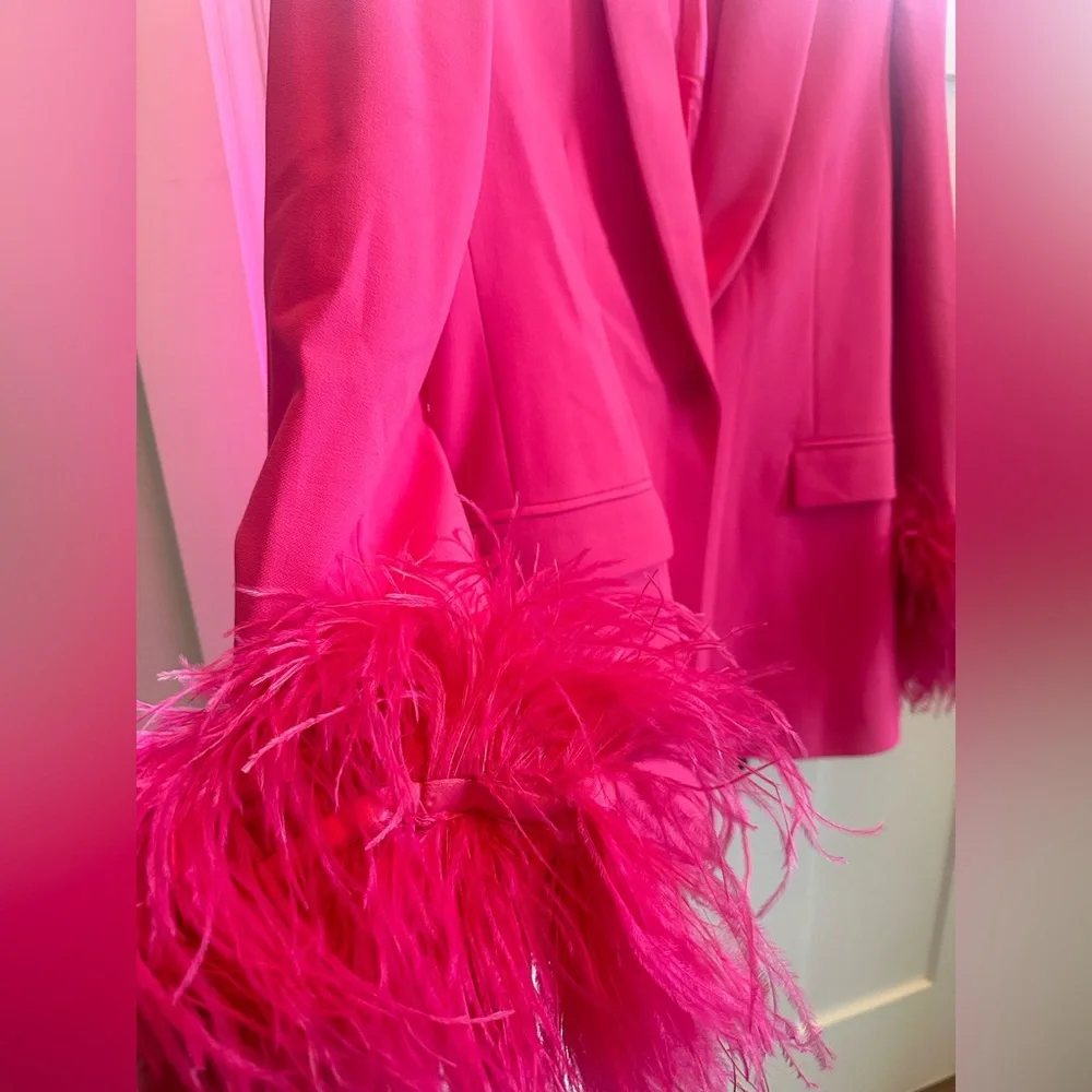 Zara straight cut feather blazer- sold out-size small - Picture 3 of 6